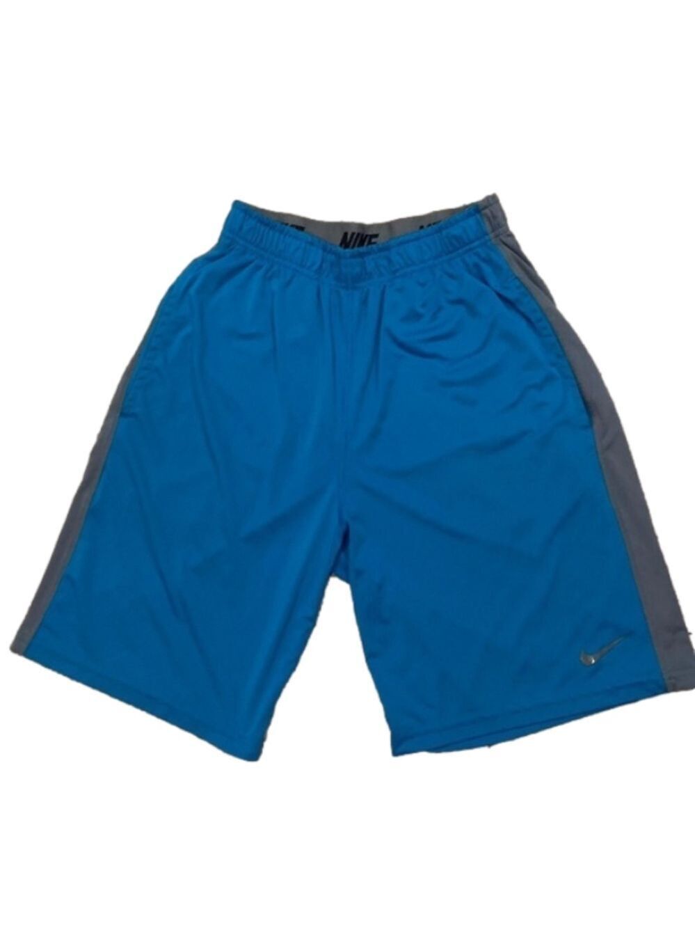 Blue and Grey Nike Dri-Fit 10-Inch Inseam Shorts